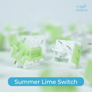 Accessori chosfox Summer switch silenzioso switch tastiera interruttore lineare lineare 5 pin switch meccanici a fascio rapido per tastiera