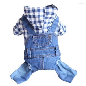 Dog Apparel Pet Clothes Autumn And Winter Teddy Bear Puppy Four-legged Cowboy Jumpsuit Customizable