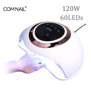 Medicina 120W Secador de unhas de alta potência para manicure curar todos os géis 60leds Double Hands Hands Salão de unhas de secagem Use UNIDE