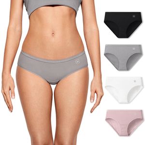 4 Pack Natrelax Womens Underwear Cotton Panties Low Rise Modal Hipster Ladies Tagless Panty Soft Solid Xs S M L XL 240407