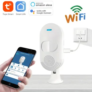 Zubehör Tuya WiFi Infrarot -Detektion Alarm PIR Bewegungssensor Alarm 80DB Sirenenschall und leichter antitheft -drahtloser Alarmsystem