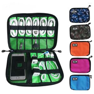 Storage Bags Gadget Organizer USB Cable Bag Travel Digital Electronic Accessories Pouch Case Charger Power Bank Holder Kit
