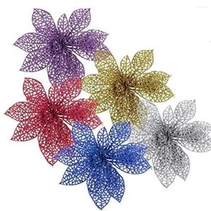 Dekorative Blumen 10pcs/Pack künstlicher Weihnachtsbaum -Ornamente Verzierung für Weihnachten zu Hause/Weihnachten Partydekorationen