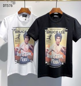 American Men039s Fashion Short Short Maniche Bruce Lee Street Style Tshirt Bruce Lee Upper Body Drowerering Stampa stampa Casua8958162