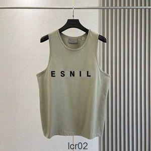 Mens Tank Cotton Sleeveless Ess T Shirt Designer Letters Tryckt Sexig Off Shoulder Vest Summer Casual Clothing Loose Gym Fitness S-XL .PDDT39R