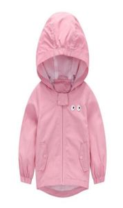 2020 New style fashion children coat Boys and girls Pure color Eye pattern The jacket With hood clothes8754980