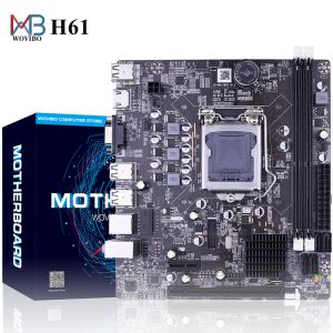 Motherboards H61 Motherboard LGA 1155 DDR3 Memory 16GB MicroATX Desktop Mainbord for LGA1155 Socket Intel Core I3 I5 I7 Xeon CPU