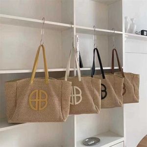 Evening Beach Bags Grass Woven Women's Bag Versatile Summer Tidal Shopping Fashion Handheld Tote