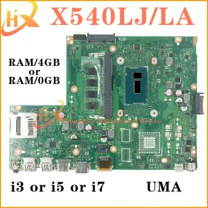 ASUS X540LA A540LA F540LA K540LA R540LA X540LJラップトップマザーボードI3 I5 I7 I7 4/5th Gen UMA RAM0GB/4GB/4GB/4GBのマザーボードX540Lメインボード