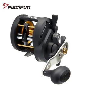 Piscifun Salis x Trolling Reel Saltwater Baitcasting Fishing Resel с приманкой Clicker 621 Gear Sutio до 17 кг Max Drag 2011244948275