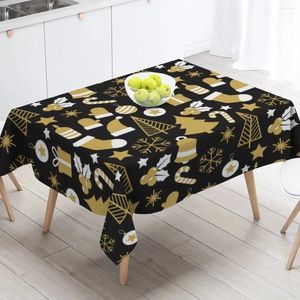 Table Cloth Christmas Tree Printed Tablecloth Rectangular Cover