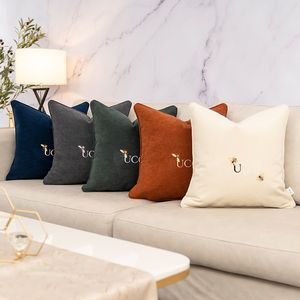 Designer Decorative Pillow Fashion Letter Size 30*50 45*45 50*50 Cushion Luxury Cushions Home Decorate For Bedding Room Chair Sofa Car Office Hotel