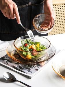 Skålar japansk glasfrukt sallad skål frukost havregryn kreativ nordisk fågel bo efterrätt bordsartiklar
