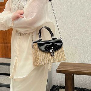 Evening Beach Bags Fashion Trend Leisure and Western Style Simple Crossbody Bag Large Capacity Korean Summer Straw Woven