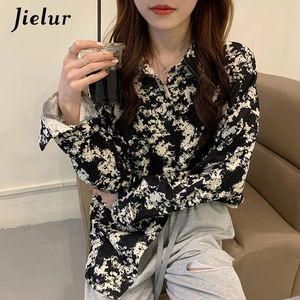 Spring Womens Shirt Fashion Fashion Vintage Floral Turndown Collar Blouse Blouse Tops Camisetas chiques BLUSA FEMININA SL 240407