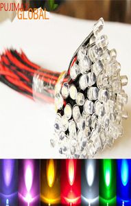 9V12V LED 3mm 프리 레드 프레로이드 울트라 밝은 색상 조명 램프 전구 구근 세트 라이트 라이트 램프 전구 흰색 20cm prewired 100pcslot3395299