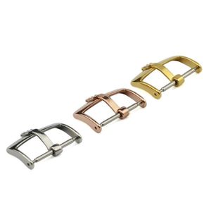 För Rol Buckle Bands Silver Rose Gold Polished Watch Band Strap Pin Buckle 16mm 18mm 20mm Sport Relojes Hombre Watchbands Rol1042841521