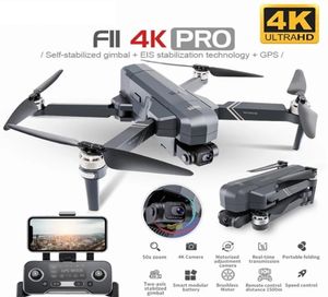 SJRC F11 4K Pro GPS Drone med 5G WiFi FPV 4K HD Camera Twoaxis Antishake Gimbal F11 Brushless Quadcopter vs SG906 Pro 2 Dron5021666