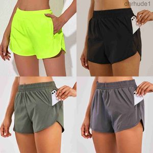 Lua Womens Yoga Shorts Outfits Lightweight Gym Athletic Running Shorts Pockets snabbtorkande löst passande med träningskondition BTZ2 FDNN