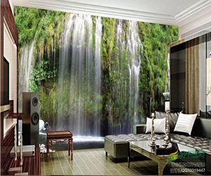 Wallpaper stereoscopico 3D europeo cascata romana paesaggio TV soggiorno sfondi 3d 7609950