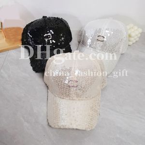 Designer Baseball Cap Luxury Paillettenhüte für Damen Freizeit -Sport Ball Cap Urlaubsreise Hut