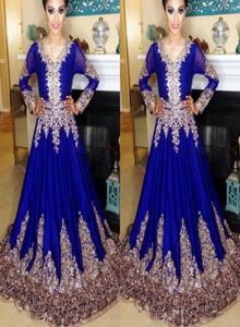 Long Sleeve Navy Blue Dubai Kaftan Muslim Dress Islamic Abaya Lace Embroidery Arabic Prom Dress Evening Gown Moroccan Kaftan1832813