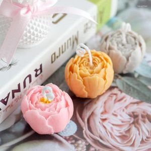 Bakning mögel pion blommor handgjorda tvål silikon mögel diy mögel som gör ljus fondant kakedekor choklad