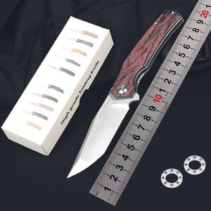 High Quality Tactical Folding Knife D2 Satinh Blade G10 Handle Ball Bearing Camping Hunting EDC Pocket Knives