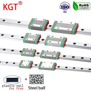 Moderbrädor KGT Linear Guide Rail MGN7 MGN12 MGN15 MGN9 Block Rail Carriage CNC 3D Printer Part Miniature Bearings Linear Rail Router