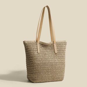 Evening Beach Bags Grass Woven Women's Bag Large Capacity Tote Shoulder Underarm Vacation Shopping