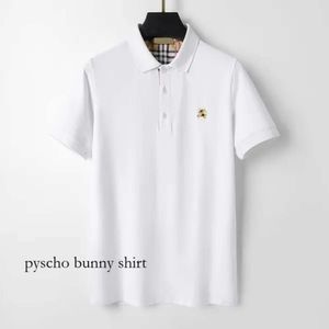 23 lata moda MENS Koszula Polo Rogee Rabbit Print Krótkie rękaw Wysokiej jakości para marki bawełny swobodny t-shirt 4 kolory rozmiar M l xl xxl 3xl 120