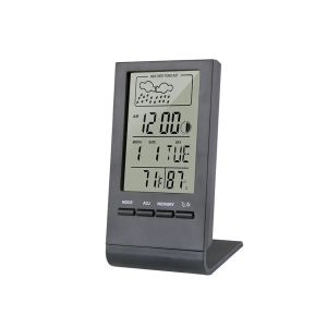 クロックワイヤレス温度計湿度計ゲージインジケーター気象ステーション電子温度湿度モニター屋内屋外の監視時計