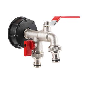 Dispositivo de aquecimento Toque duplo Adaptador de tanque IBC S60X6 12QUOT Mangueira de jardim da tanque de água de reposição Acessórios de irrigação de conector de reposição de água