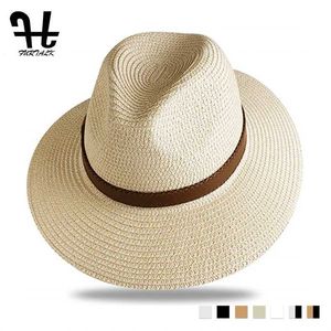 Breda breim hattar hink furtalk sommar stråhatt herre strand jazz panama brun solskydd q240403