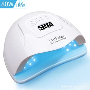 Lâmpada de led de camisas para pregos UV UNIG LUZ DO GEL UNID Manicure Polish Cabin Lamps Secer Hine Nails Equipment ProfessionalInduc