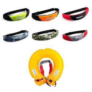 PFD Automatische aufblasbare lebensrettende Gürtel 100n Lebensweste selbstinflatable Schwimmer Runde Bojen Rafting Sicherheitsboot