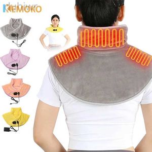 Helkroppsmassager hemmakontor Termisk filt Electric Neck Heat Pad Wrap Massager fysioterapi sjal axel varmare massage smärtlindring mat 240407