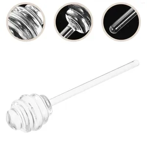 Spoons Honey Stirrer Practical Rod Stick Mixing Glass Teaspoon Wear-resistant Dipper Multi-function Stirring Household Silicone Whisk