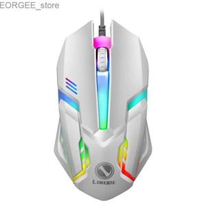 Mice S1 Gaming Luminous Wired Mouse USB Wired Desktop Laptop Cool Glowing Computer Game Mouse Y240407
