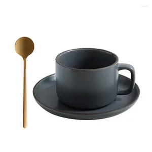 Tazze di piattini per caffè espresso da viaggio in ceramica da caffè carino tazza di caffè bellissima tazza da tè per e set di piattini