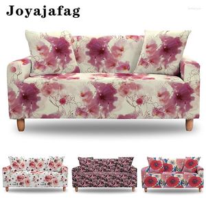 Stuhlabdeckung mehrfarbige Blüten Elastische Sofaabdeckung für Wohnzimmer für die vollständige Dauerecke Couch Universal Slippcover 1/2/3/4 Sitze