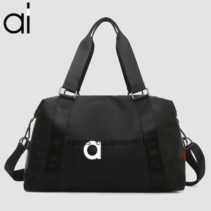 Al Yoga Gym Bag Stor traverse duffle -väskor Portable Studio Women Fitness Wet and Dry Separation Waterproof Weekender Kort avstånd Reseutflykt 9180