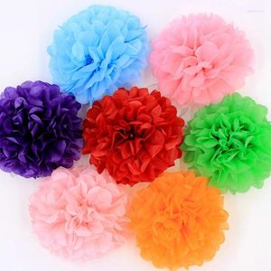 Decorative Flowers 10 Pieces Of Handmade Tissue Party Flower Ball Decoration Paper Fluffy Wedding Baby Birthday Favorite