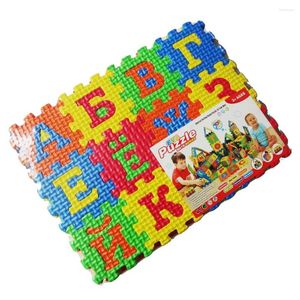 Halılar 36pcs Yumuşak Eva Köpük Sevimli Kids Oyun Pad Mat Alfabe Numaraları Pozul Paspaslar Yapboz Eğitim Oyuncakları