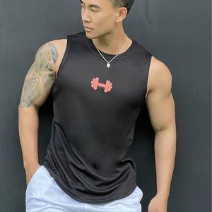 Kamizelka męska Casual Sports Tshirt Fitness trening koszykówki Top Gym Tshirt Man Summer Quickdry Odzież Top 240326