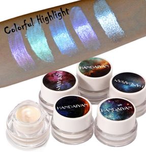 Polar Lights Cream Highlighter Holographic Shade Eyes Lips Face Highlight Makeup Creamy Shimmer Naken Make Up Handaiyan6209938