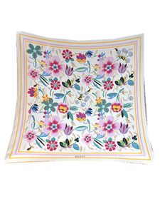 2024 top Printed silk Designer scraf for women Travel essential item spring and summer series popular silk scarf head G scraf Delicate floral twill 90X90