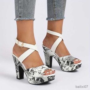 Scarpe vestiti alla moda femminile da donna sandali con tacco con tacco con punta di punta e piattaforma di slingback.