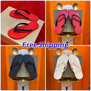 Flip Red Flops Slipper Summer Sandal Slide Sandale Outdoors Sliders Anti Slip Designer Rubber Rubber Flat Women