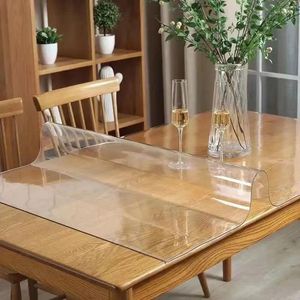 Table Cloth 1PCS Anti Scald Mat Transparent Soft Glass PVC Coffee TV Counter Plastic